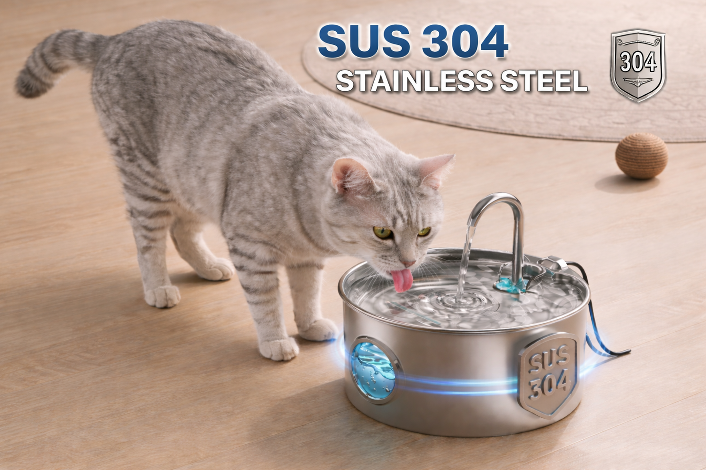 Shrevalo™ Fountain + 4 Replacement Filters