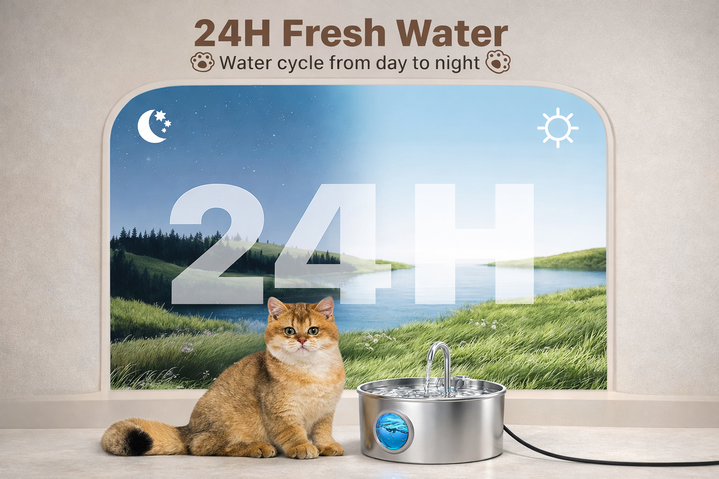 Shrevalo™ Fountain + 4 Replacement Filters